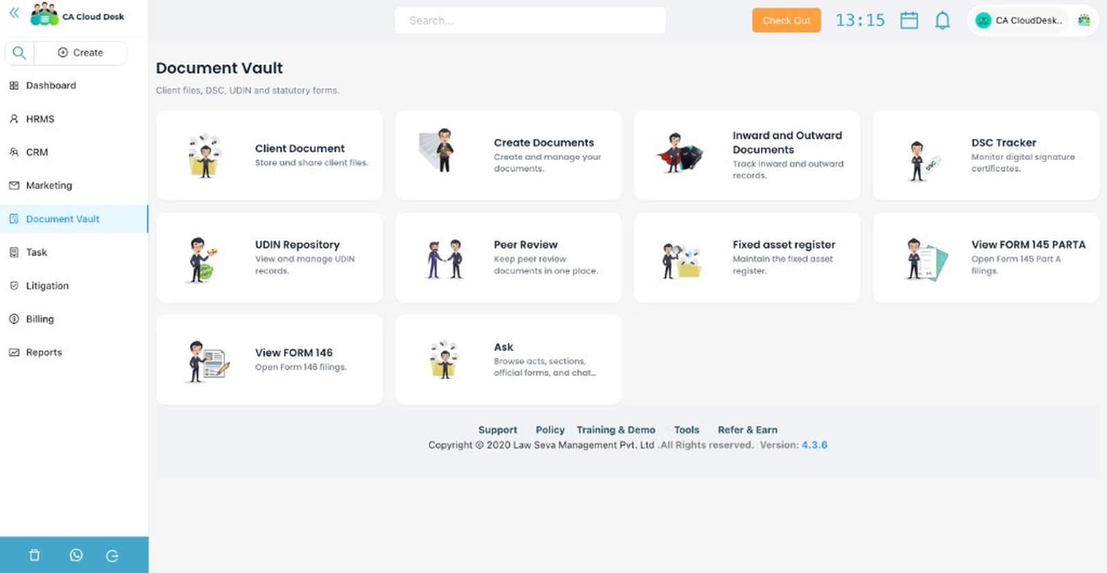 CA Cloud Desk document vault